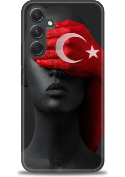 Samsung Galaxy A54 Hd Baskılı Kılıf + Seramik Tam Kaplayan Ekran Koruyucu 246