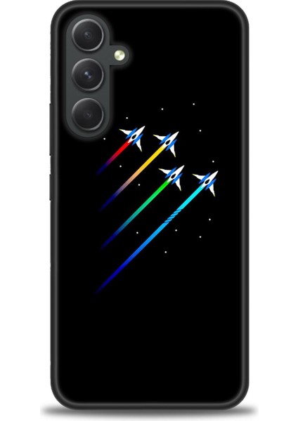 Samsung Galaxy A54 Hd Baskılı Kılıf + Seramik Tam Kaplayan Ekran Koruyucu 389