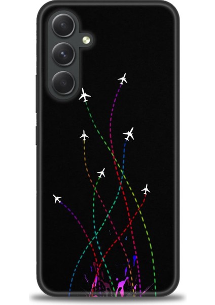 Samsung Galaxy A54 Hd Baskılı Kılıf + Seramik Tam Kaplayan Ekran Koruyucu 388