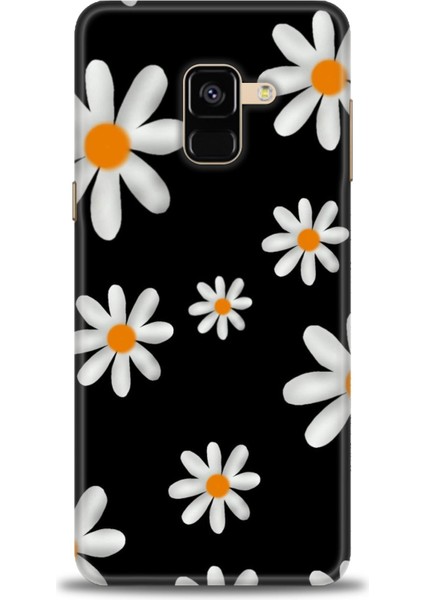 Samsung Galaxy A8 2018 Hd Baskılı Kılıf + Seramik Tam Kaplayan Ekran Koruyucu 138