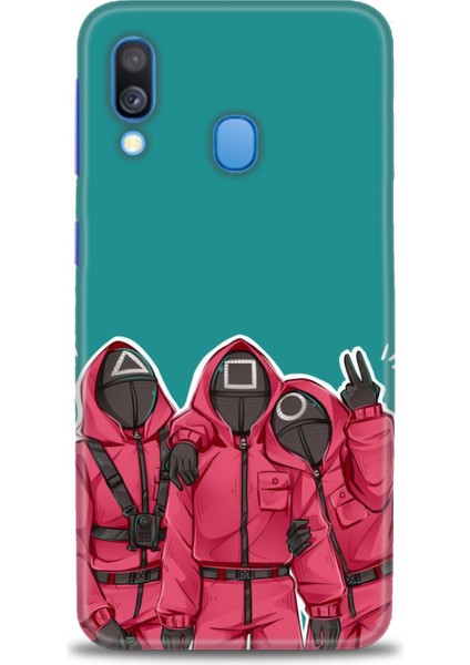 Samsung Galaxy A40 Hd Baskılı Kılıf + Seramik Tam Kaplayan Ekran Koruyucu 290