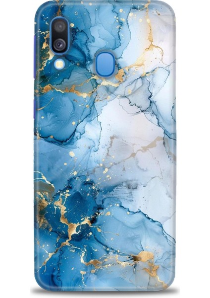 Samsung Galaxy A40 Hd Baskılı Kılıf + Seramik Tam Kaplayan Ekran Koruyucu 312