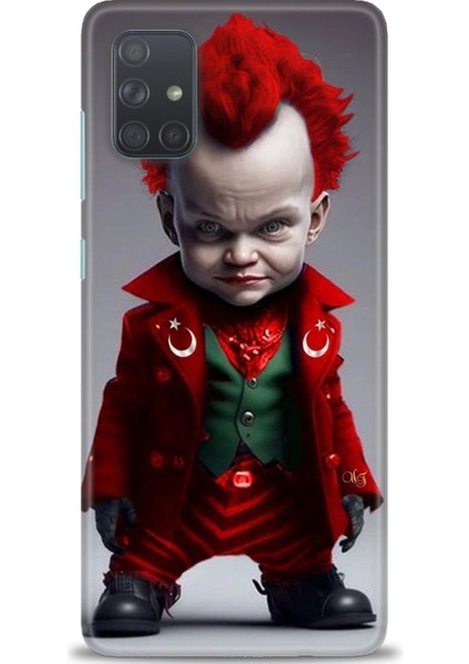 Samsung Galaxy A71 Hd Baskılı Kılıf + Seramik Tam Kaplayan Ekran Koruyucu 248