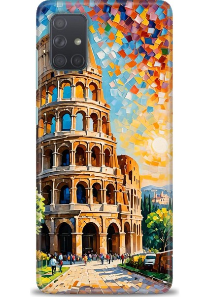 Samsung Galaxy A71 Hd Baskılı Kılıf + Seramik Tam Kaplayan Ekran Koruyucu 262