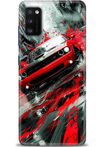 Samsung Galaxy A41 Hd Baskılı Kılıf + Seramik Tam Kaplayan Ekran Koruyucu 106