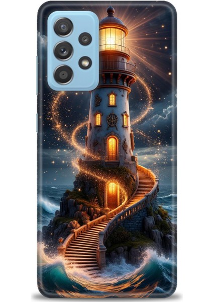 Samsung Galaxy A52S 5g Hd Baskılı Kılıf + Seramik Tam Kaplayan Ekran Koruyucu 232