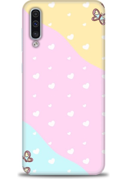 Samsung Galaxy A50 Hd Baskılı Kılıf + Seramik Tam Kaplayan Ekran Koruyucu 430