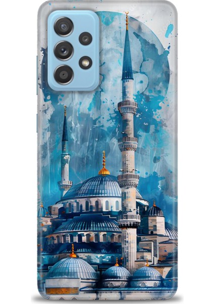 Samsung Galaxy A52S 5g Hd Baskılı Kılıf + Seramik Tam Kaplayan Ekran Koruyucu 228