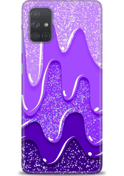 Samsung Galaxy A71 Hd Baskılı Kılıf + Seramik Tam Kaplayan Ekran Koruyucu 421
