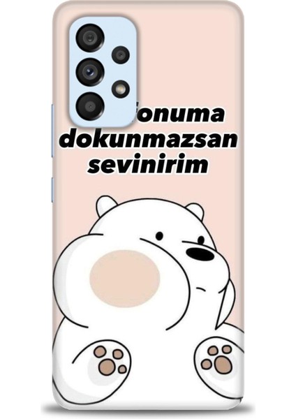 Samsung Galaxy A73 5g Hd Baskılı Kılıf + Seramik Tam Kaplayan Ekran Koruyucu 158