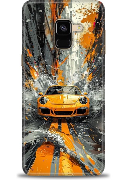 Samsung Galaxy A8 2018 Hd Baskılı Kılıf + Seramik Tam Kaplayan Ekran Koruyucu 101