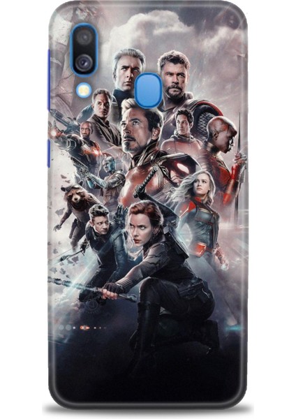 Samsung Galaxy A40 Hd Baskılı Kılıf + Seramik Tam Kaplayan Ekran Koruyucu 99