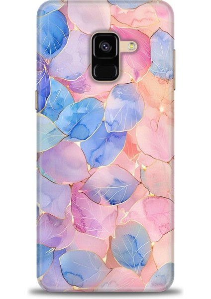 Samsung Galaxy A8 2018 Hd Baskılı Kılıf + Seramik Tam Kaplayan Ekran Koruyucu 316