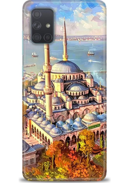 Samsung Galaxy A71 Hd Baskılı Kılıf + Seramik Tam Kaplayan Ekran Koruyucu 226