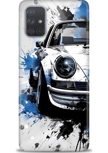Samsung Galaxy A71 Hd Baskılı Kılıf + Seramik Tam Kaplayan Ekran Koruyucu 487