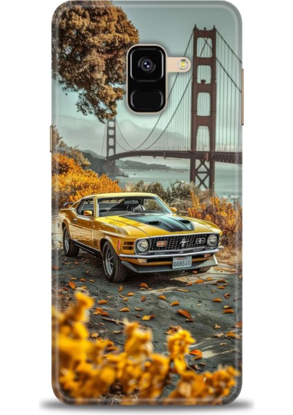 Samsung Galaxy A8 2018 Hd Baskılı Kılıf + Seramik Tam Kaplayan Ekran Koruyucu 105