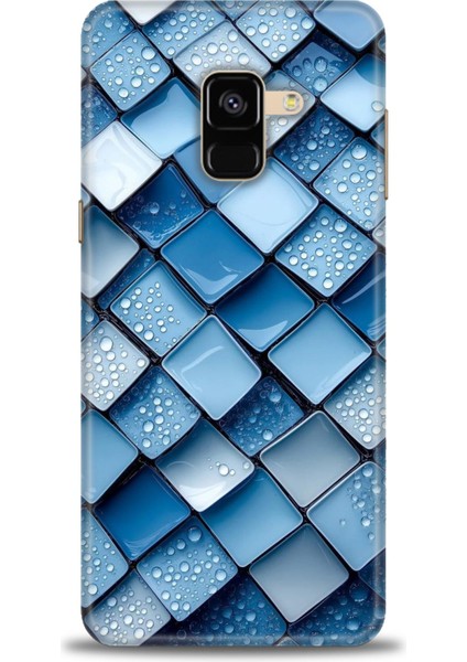 Samsung Galaxy A8 2018 Hd Baskılı Kılıf + Seramik Tam Kaplayan Ekran Koruyucu 328
