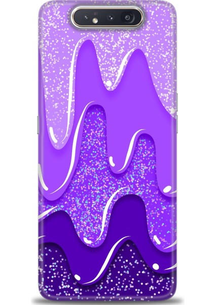 Samsung Galaxy A80 Hd Baskılı Kılıf + Seramik Tam Kaplayan Ekran Koruyucu 421
