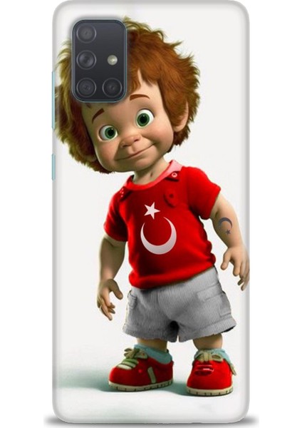Samsung Galaxy A71 Hd Baskılı Kılıf + Seramik Tam Kaplayan Ekran Koruyucu 247