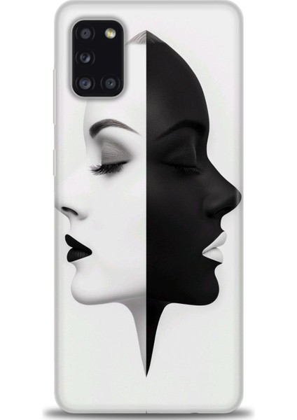 Samsung Galaxy A31 Hd Baskılı Kılıf + Seramik Tam Kaplayan Ekran Koruyucu 141
