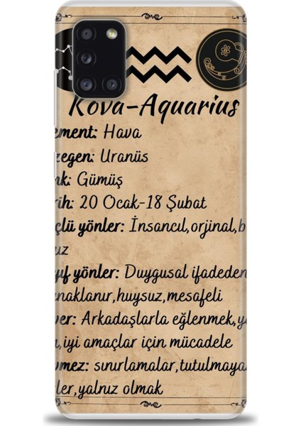 Samsung Galaxy A31 Hd Baskılı Kılıf + Seramik Tam Kaplayan Ekran Koruyucu 476