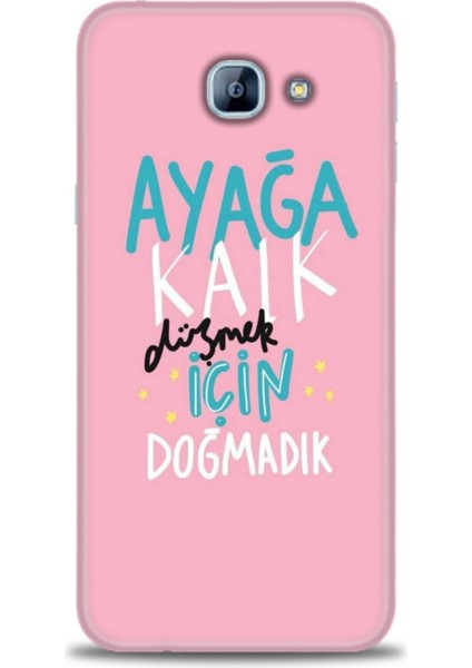 Samsung Galaxy A8 2016 Hd Baskılı Kılıf + Seramik Tam Kaplayan Ekran Koruyucu 161