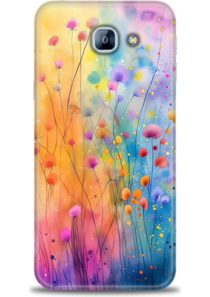 Samsung Galaxy A8 2016 Hd Baskılı Kılıf + Seramik Tam Kaplayan Ekran Koruyucu 413