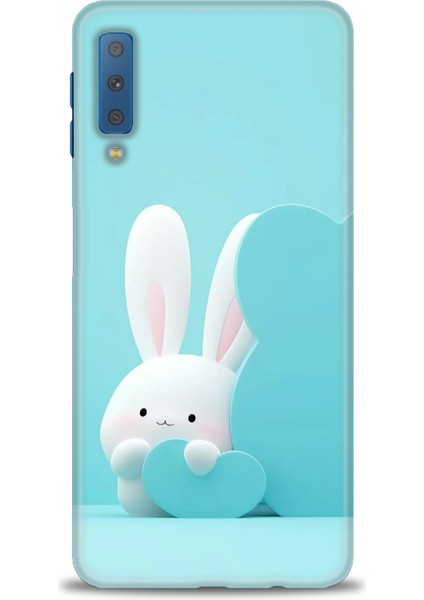 Samsung Galaxy A7 2018 Hd Baskılı Kılıf + Seramik Tam Kaplayan Ekran Koruyucu 73