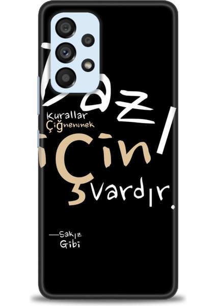 Samsung Galaxy A73 5g Hd Baskılı Kılıf + Seramik Tam Kaplayan Ekran Koruyucu 394
