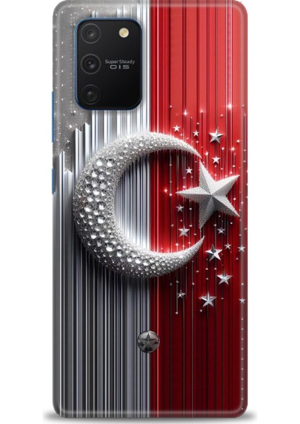 Samsung Galaxy A91 Hd Baskılı Kılıf + Seramik Tam Kaplayan Ekran Koruyucu 40