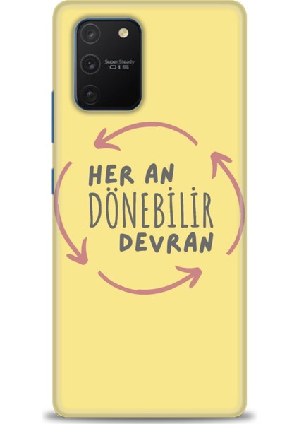 Samsung Galaxy A91 Hd Baskılı Kılıf + Seramik Tam Kaplayan Ekran Koruyucu 167