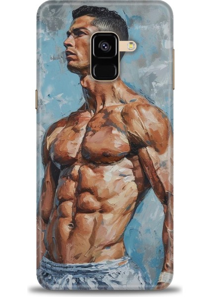 Samsung Galaxy A8 2018 Hd Baskılı Kılıf + Seramik Tam Kaplayan Ekran Koruyucu 4