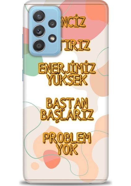 Samsung Galaxy A52S 5g Hd Baskılı Kılıf + Seramik Tam Kaplayan Ekran Koruyucu 170
