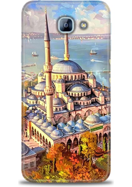Samsung Galaxy A8 2016 Hd Baskılı Kılıf + Seramik Tam Kaplayan Ekran Koruyucu 226