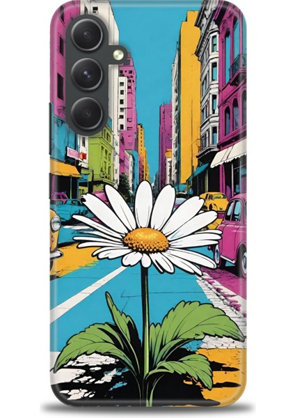 Samsung Galaxy A54 Hd Baskılı Kılıf + Seramik Tam Kaplayan Ekran Koruyucu 443