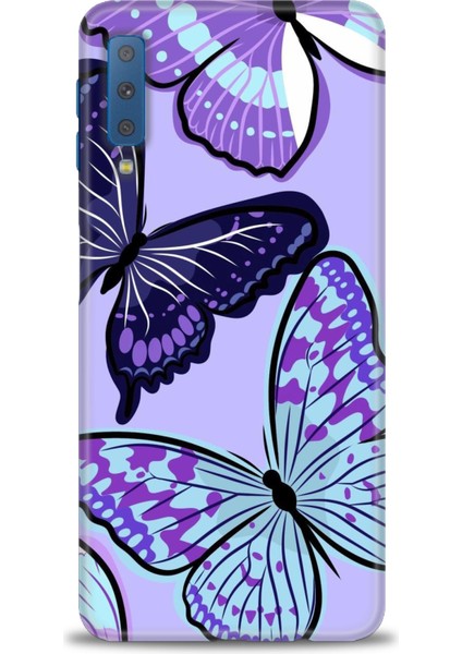 Samsung Galaxy A7 2018 Hd Baskılı Kılıf + Seramik Tam Kaplayan Ekran Koruyucu 295