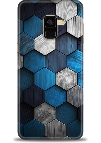 Samsung Galaxy A8 2018 Hd Baskılı Kılıf + Seramik Tam Kaplayan Ekran Koruyucu 323