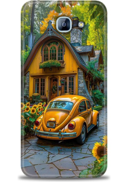 Samsung Galaxy A8 2016 Hd Baskılı Kılıf + Seramik Tam Kaplayan Ekran Koruyucu 110