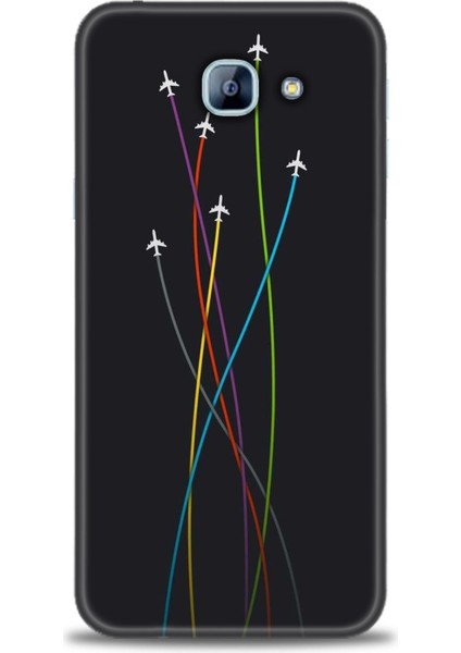 Samsung Galaxy A8 2016 Hd Baskılı Kılıf + Seramik Tam Kaplayan Ekran Koruyucu 385