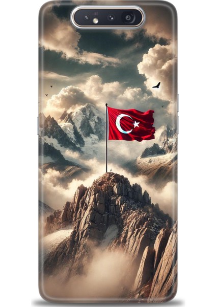Samsung Galaxy A80 Hd Baskılı Kılıf + Seramik Tam Kaplayan Ekran Koruyucu 34