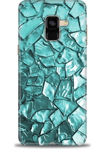 Samsung Galaxy A8 2018 Hd Baskılı Kılıf + Seramik Tam Kaplayan Ekran Koruyucu 335