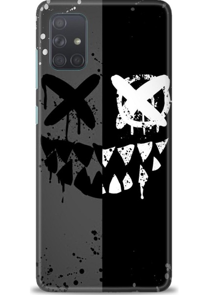Samsung Galaxy A71 Hd Baskılı Kılıf + Seramik Tam Kaplayan Ekran Koruyucu 355