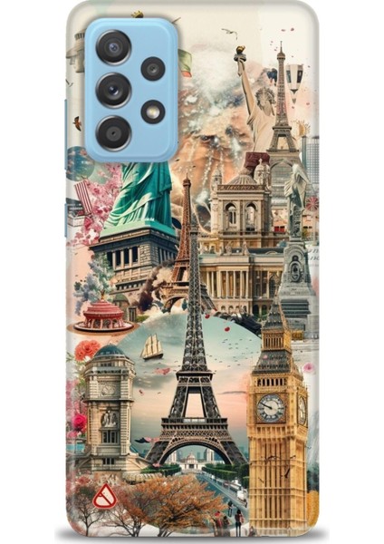 Samsung Galaxy A52S 5g Hd Baskılı Kılıf + Seramik Tam Kaplayan Ekran Koruyucu 264