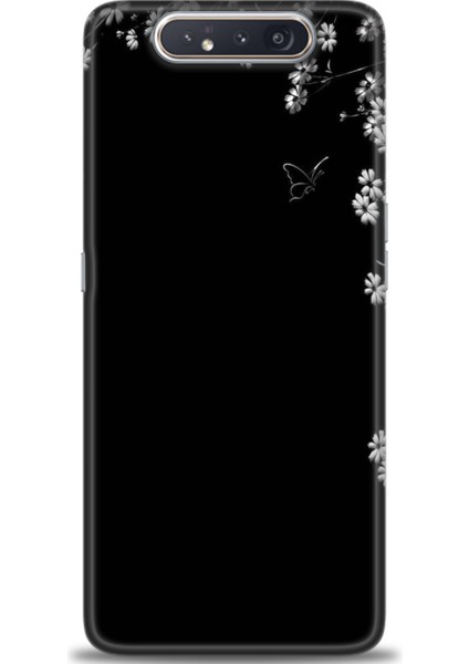 Samsung Galaxy A80 Hd Baskılı Kılıf + Seramik Tam Kaplayan Ekran Koruyucu 140