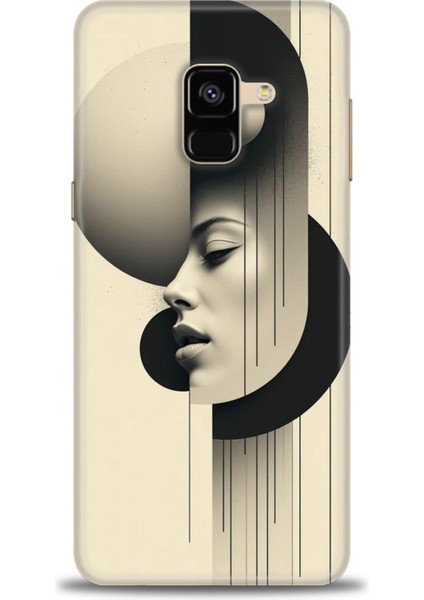 Samsung Galaxy A8 2018 Hd Baskılı Kılıf + Seramik Tam Kaplayan Ekran Koruyucu 149