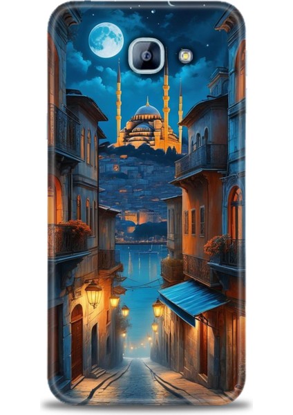 Samsung Galaxy A8 2016 Hd Baskılı Kılıf + Seramik Tam Kaplayan Ekran Koruyucu 221