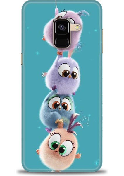 Samsung Galaxy A8 2018 Hd Baskılı Kılıf + Seramik Tam Kaplayan Ekran Koruyucu 368