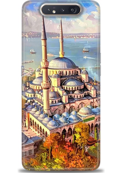 Samsung Galaxy A80 Hd Baskılı Kılıf + Seramik Tam Kaplayan Ekran Koruyucu 226