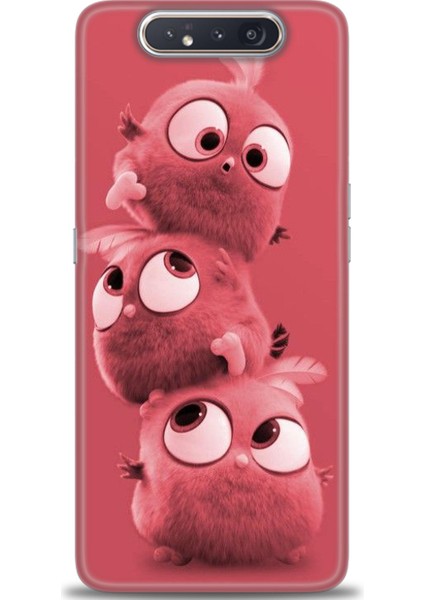 Samsung Galaxy A80 Hd Baskılı Kılıf + Seramik Tam Kaplayan Ekran Koruyucu 370