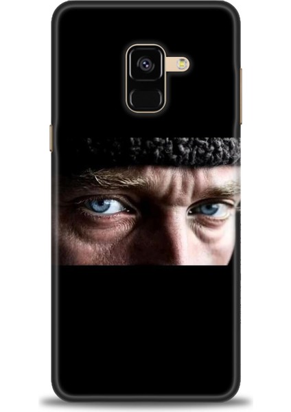 Samsung Galaxy A8 2018 Hd Baskılı Kılıf + Seramik Tam Kaplayan Ekran Koruyucu 28